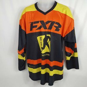FXR Long Sleeve Shirt Hockey Camp Scheiffele #55 Snowmobile Jersey Mens Small